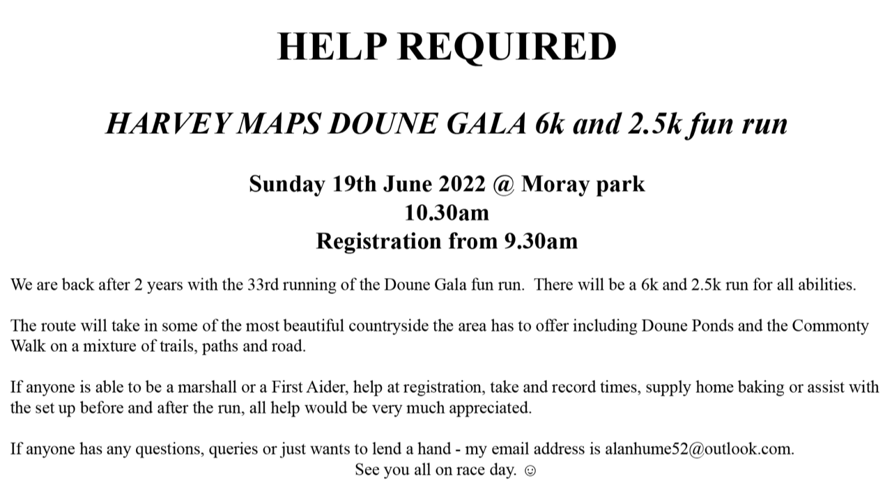 Harvey Maps Gala Runs
